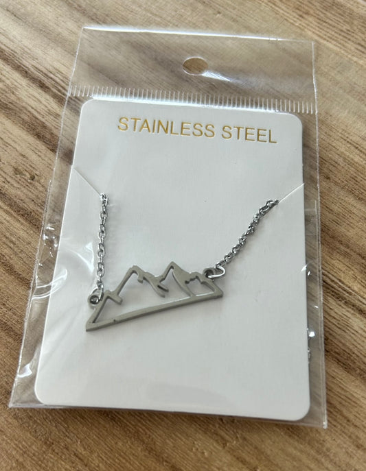 Mountain Necklace- Silver